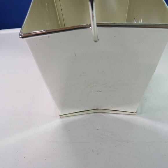 Heavy Metal Snowflake Luminary Votive w Mirror Finish Thick Metal - Picture 4 of 16